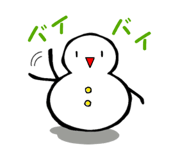 Japanese style snowman~Yukidaruma~ sticker #2415501