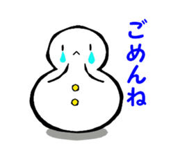 Japanese style snowman~Yukidaruma~ sticker #2415504