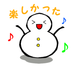 Japanese style snowman~Yukidaruma~ sticker #2415506