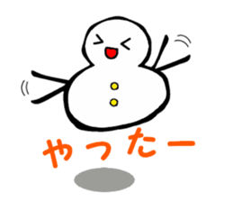 Japanese style snowman~Yukidaruma~ sticker #2415508