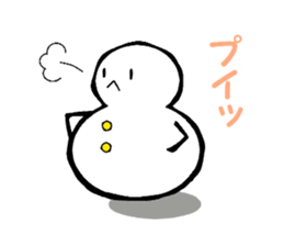 Japanese style snowman~Yukidaruma~ sticker #2415511