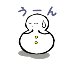 Japanese style snowman~Yukidaruma~ sticker #2415515
