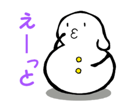 Japanese style snowman~Yukidaruma~ sticker #2415517