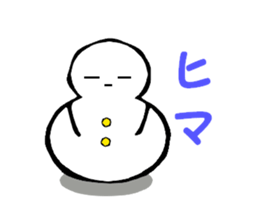 Japanese style snowman~Yukidaruma~ sticker #2415519