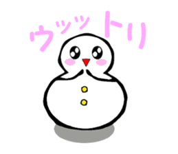 Japanese style snowman~Yukidaruma~ sticker #2415520