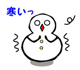 Japanese style snowman~Yukidaruma~ sticker #2415525