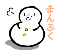 Japanese style snowman~Yukidaruma~ sticker #2415527