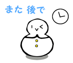 Japanese style snowman~Yukidaruma~ sticker #2415531