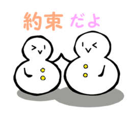 Japanese style snowman~Yukidaruma~ sticker #2415532