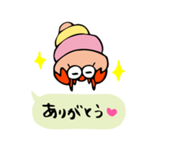Colorful  hermit crabs sticker #2415630