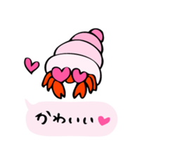 Colorful  hermit crabs sticker #2415641