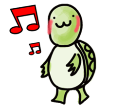 pritty red eared turtle sticker #2415660