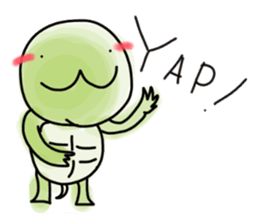 pritty red eared turtle sticker #2415684