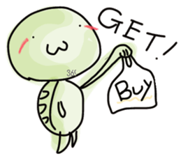 pritty red eared turtle sticker #2415687