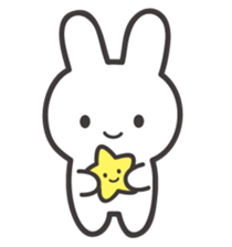 The shining stars with a white rabbit sticker #2416976