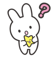 The shining stars with a white rabbit sticker #2416977