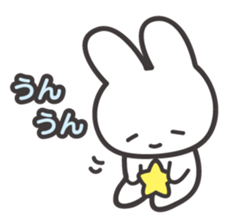 The shining stars with a white rabbit sticker #2416978