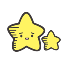 The shining stars with a white rabbit sticker #2416979