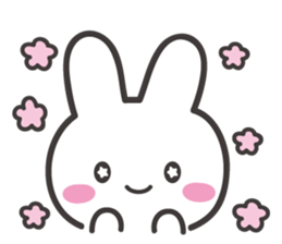 The shining stars with a white rabbit sticker #2416983