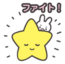 The shining stars with a white rabbit sticker #2416985