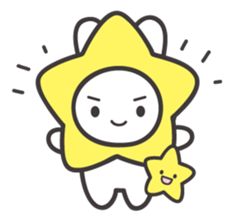 The shining stars with a white rabbit sticker #2416994