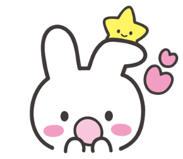 The shining stars with a white rabbit sticker #2416996