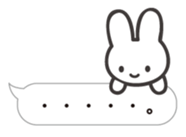 The shining stars with a white rabbit sticker #2417000