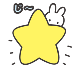 The shining stars with a white rabbit sticker #2417001