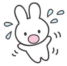 The shining stars with a white rabbit sticker #2417003