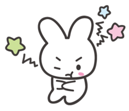 The shining stars with a white rabbit sticker #2417008