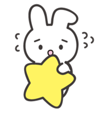 The shining stars with a white rabbit sticker #2417010