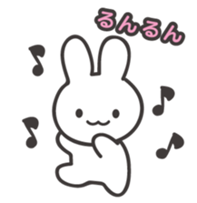 The shining stars with a white rabbit sticker #2417013