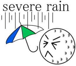 talking golf ball sticker #2417300