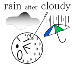 talking golf ball sticker #2417301