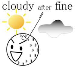 talking golf ball sticker #2417303