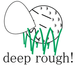 talking golf ball sticker #2417315