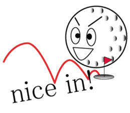 talking golf ball sticker #2417316