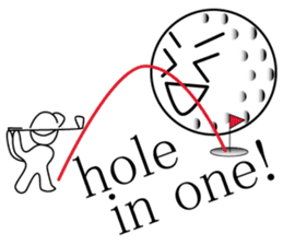 talking golf ball sticker #2417317