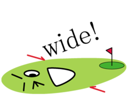 talking golf ball sticker #2417323