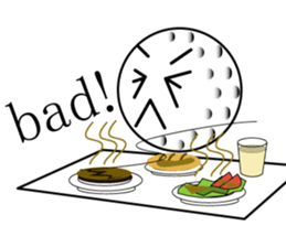 talking golf ball sticker #2417331