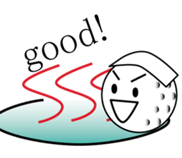 talking golf ball sticker #2417332
