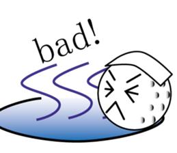 talking golf ball sticker #2417333