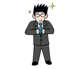 Tom, ordinary salary man sticker #2417416