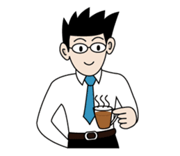 Tom, ordinary salary man sticker #2417455