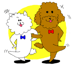 Two dogs sticker #2417619