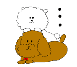 Two dogs sticker #2417620