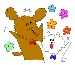 Two dogs sticker #2417622