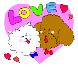 Two dogs sticker #2417629