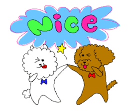 Two dogs sticker #2417653