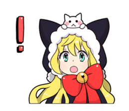 Cat Girls - MerryX'mas and HappyNewYear sticker #2417937